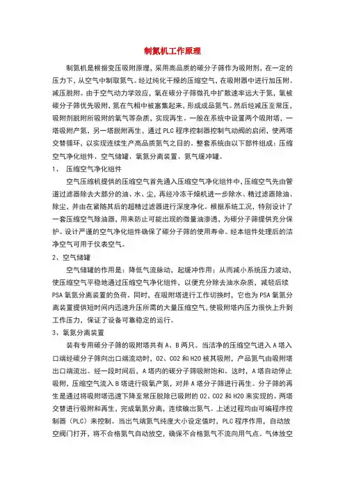 制氮机工作原理