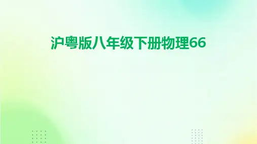 沪粤版八年级下册物理66