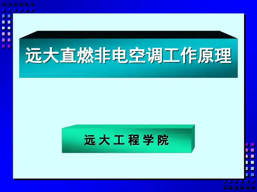 远大直燃机工作流程