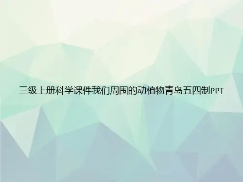 三级上册科学我们周围的动植物青岛五四制PPT专选课件