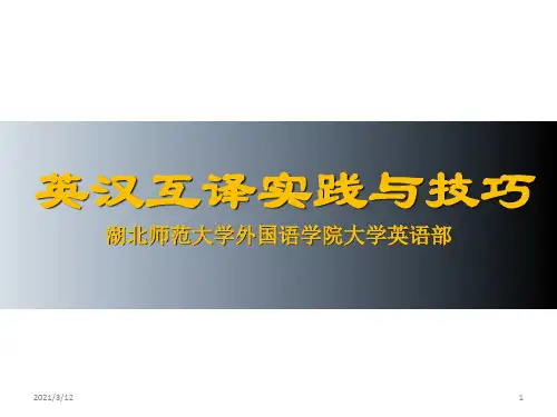 第二讲增词法和省略法PPT课件