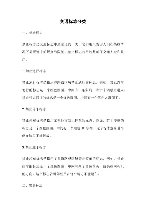 交通标志分类
