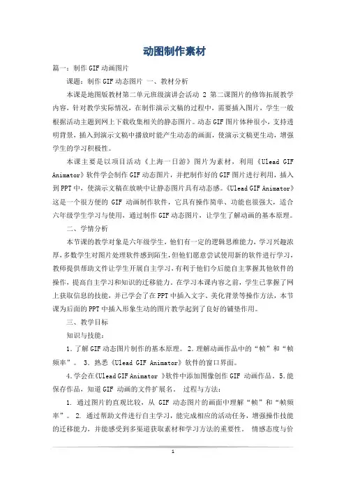 动图制作素材