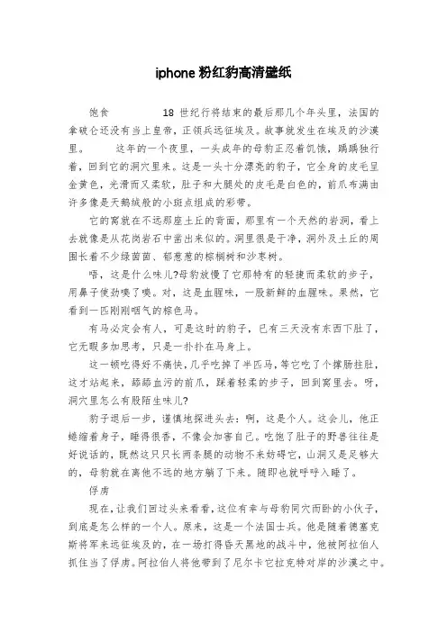iphone粉红豹高清壁纸