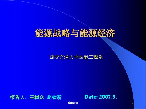 能源战略与能源经济第四章wsz