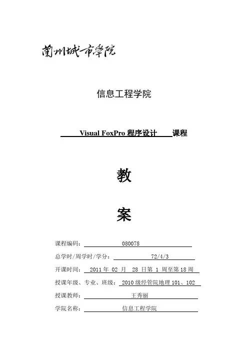 VF教案