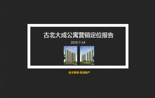 2019年长宁古北大成公寓营销定位报告67p-PPT精品文档