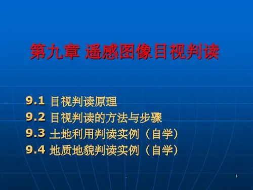 第九章-遥感图像目视判读ppt课件