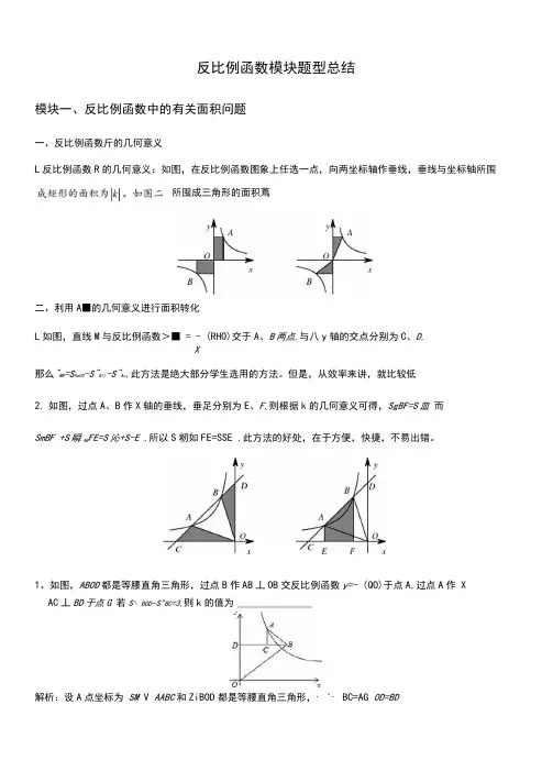 反比例函数题型最新归纳