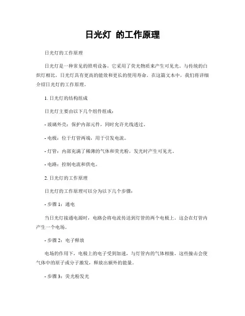 日光灯 的工作原理