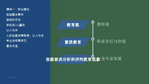 中小幼教师资格证笔试《综合素质 》PPT课件