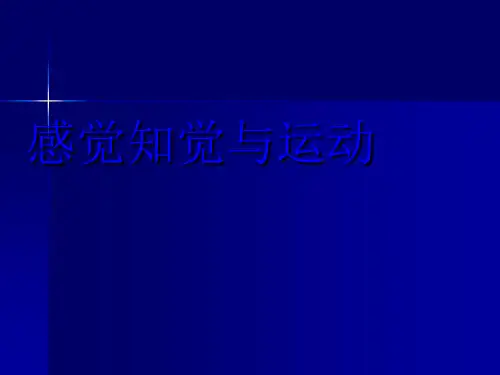 感知觉与运动