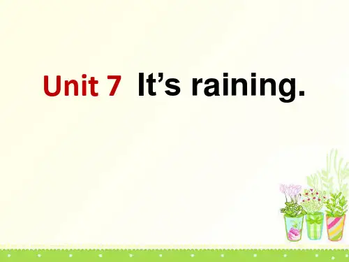 《It’s raining》PPT课件7