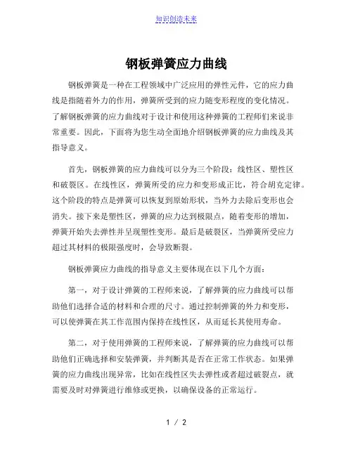 钢板弹簧应力曲线