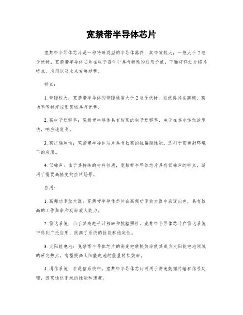 宽禁带半导体芯片