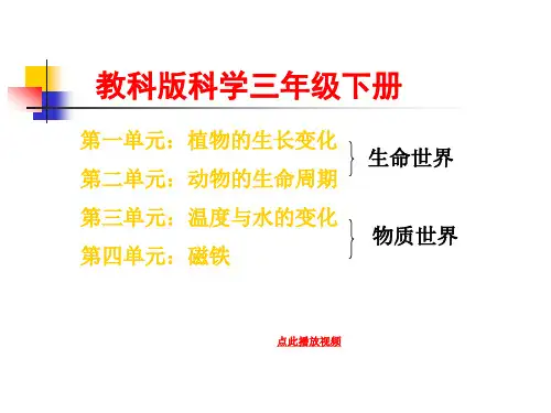 新教科版三年级科学下册全套课件ppt课件