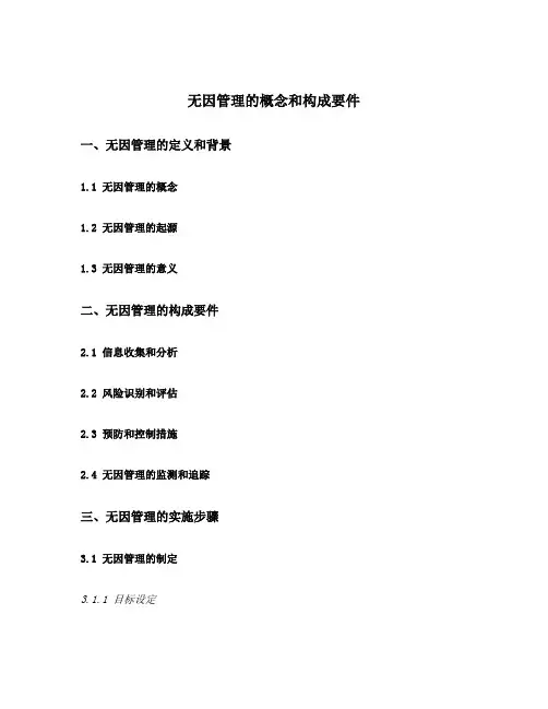 无因管理的概念和构成要件