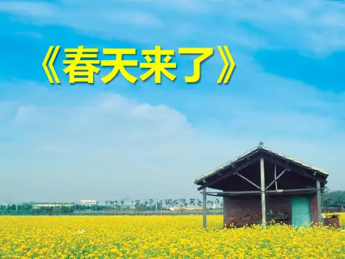 《春天来了》音乐PPT课件