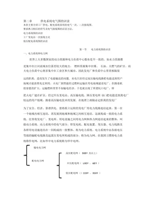 供电系统电气图的识读