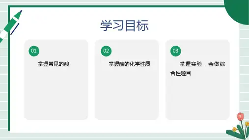 2.1酸及其性质课件---2024-2025学年九年级化学鲁教版(五四学制)全一册
