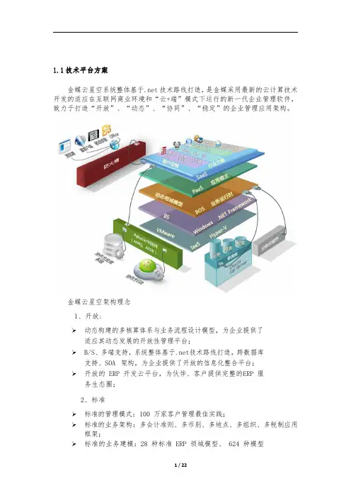 金蝶云星空系统技术方案