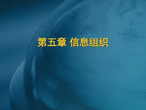 五章信息组织