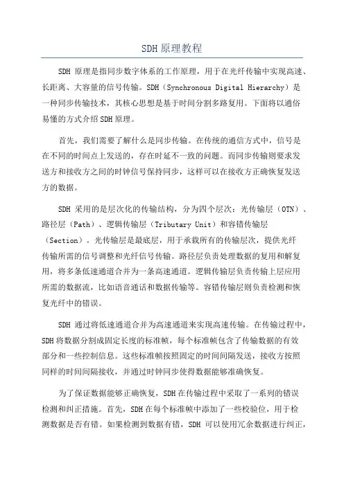 SDH原理教程
