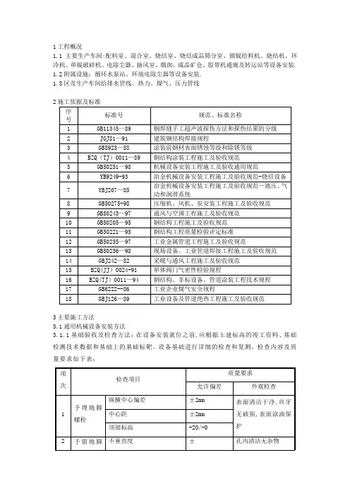 沙钢360m2烧结机工程机械施工方案【用心整理精品资料】