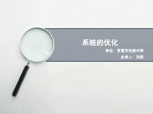 系统的优化