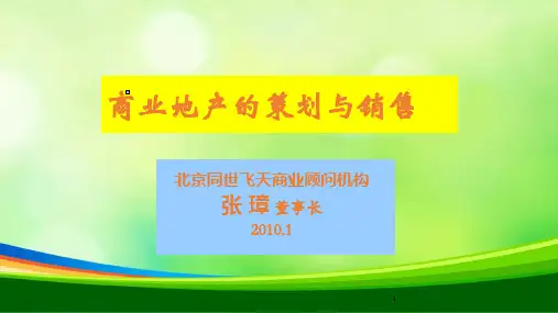 商业地产的策划与销售精细讲解(PPT 76页)