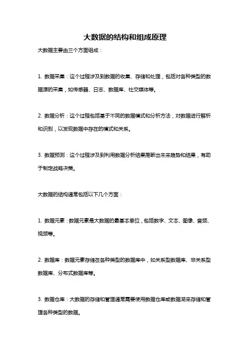 大数据的结构和组成原理