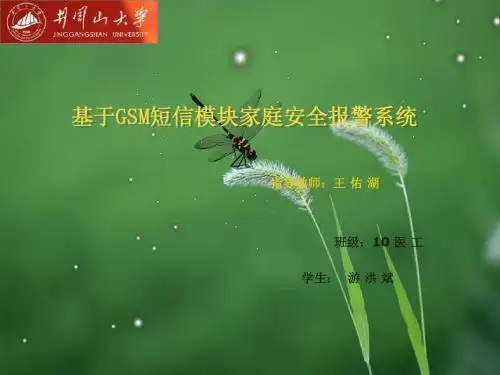 基于GSM短信模块家庭安全报警系统