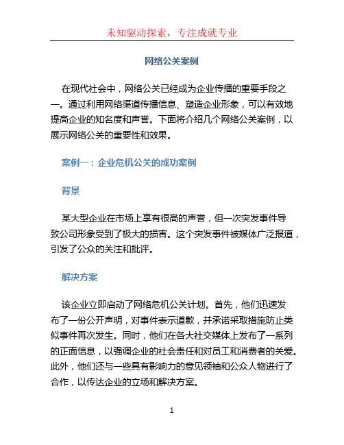 网络公关案例 (2)