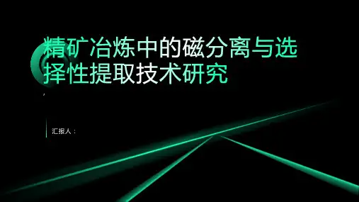 精矿冶炼中的磁分离与选择性提取技术研究