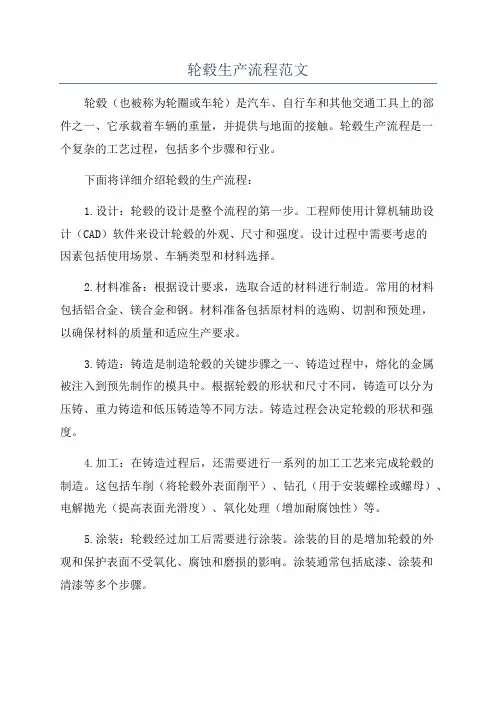 轮毂生产流程范文