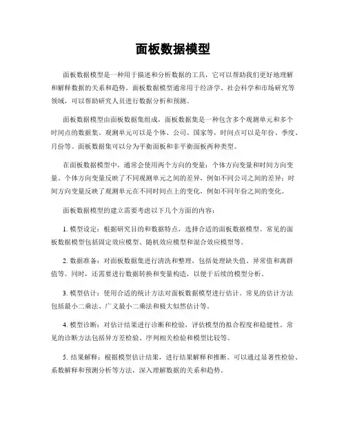 面板数据模型
