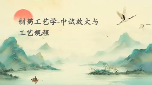 制药工艺学-中试放大与工艺规程PPT