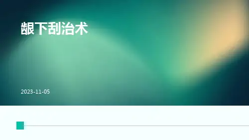 (医学课件)龈下刮治术