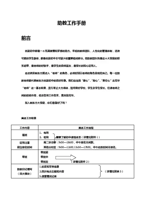 助教工作手册