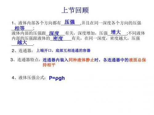 8.3 大气压与人类生活