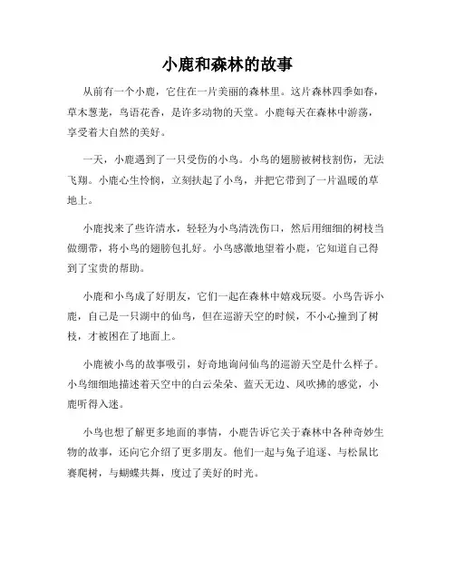 小鹿和森林的故事