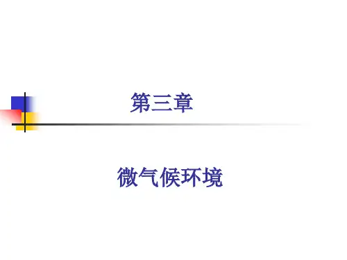 人因工程课件-第3章-微气候.