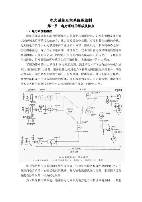 电力系统及主系统图的绘制