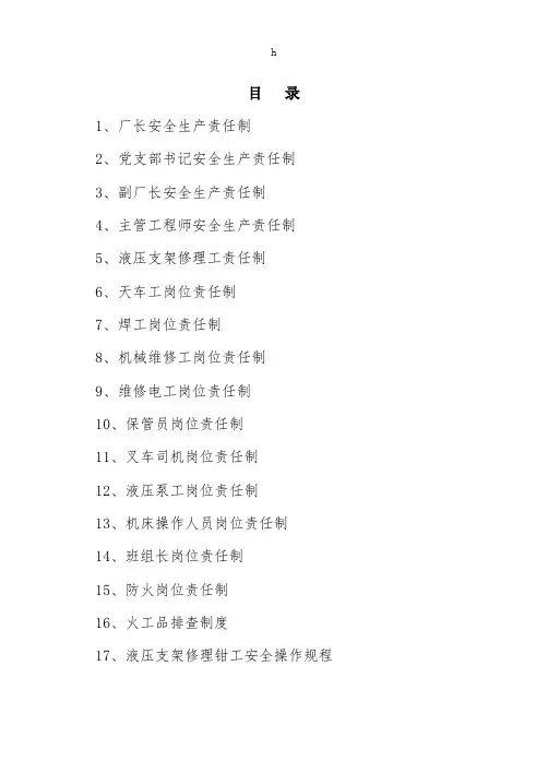 《安全操作规程》word版