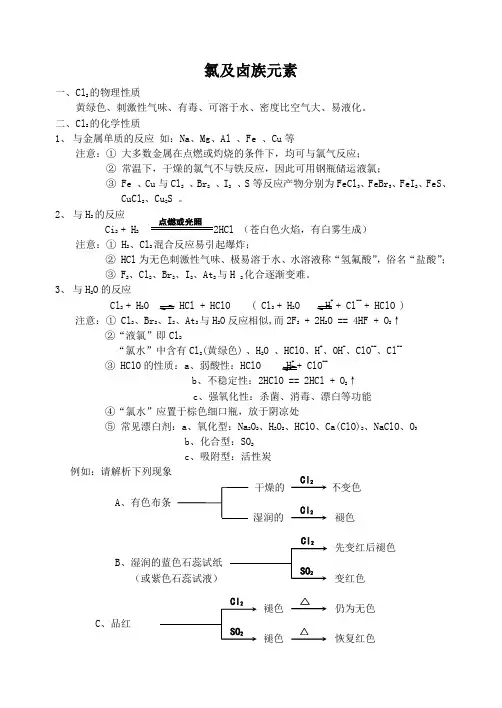 氯及卤族元素