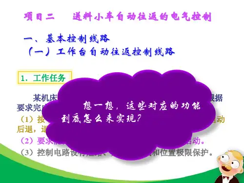 送料小车自动往返的电气控制