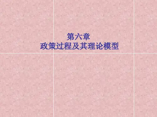 第六章 公共政策