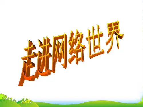 六年级信息技术上册 《走进网络世界》课件