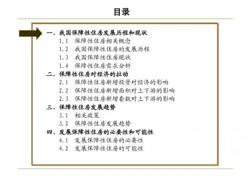 保障性住房研究------课件