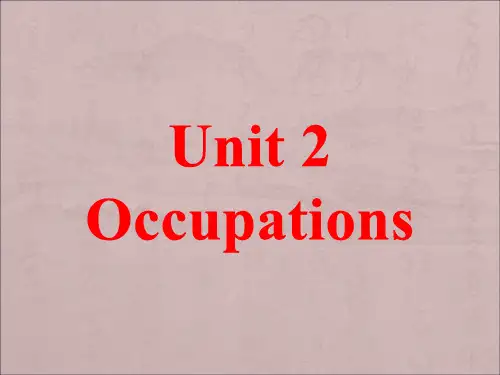 unit2 occupations
